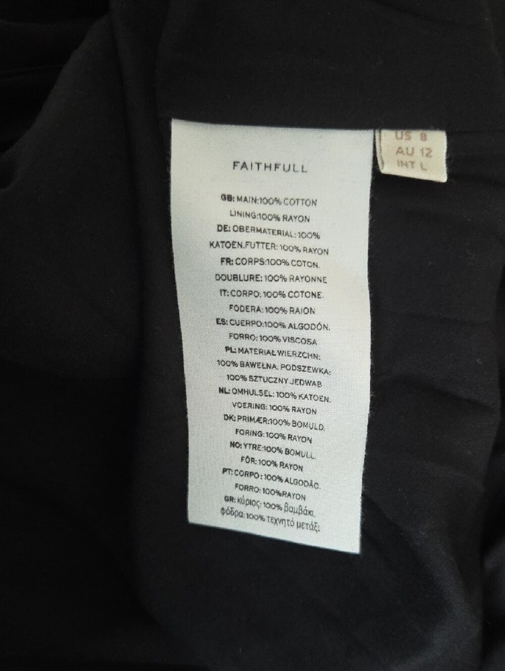Faithfull the Brand Black Spaghetti-Strap Slip Midi Dress - Picture 3 of 6